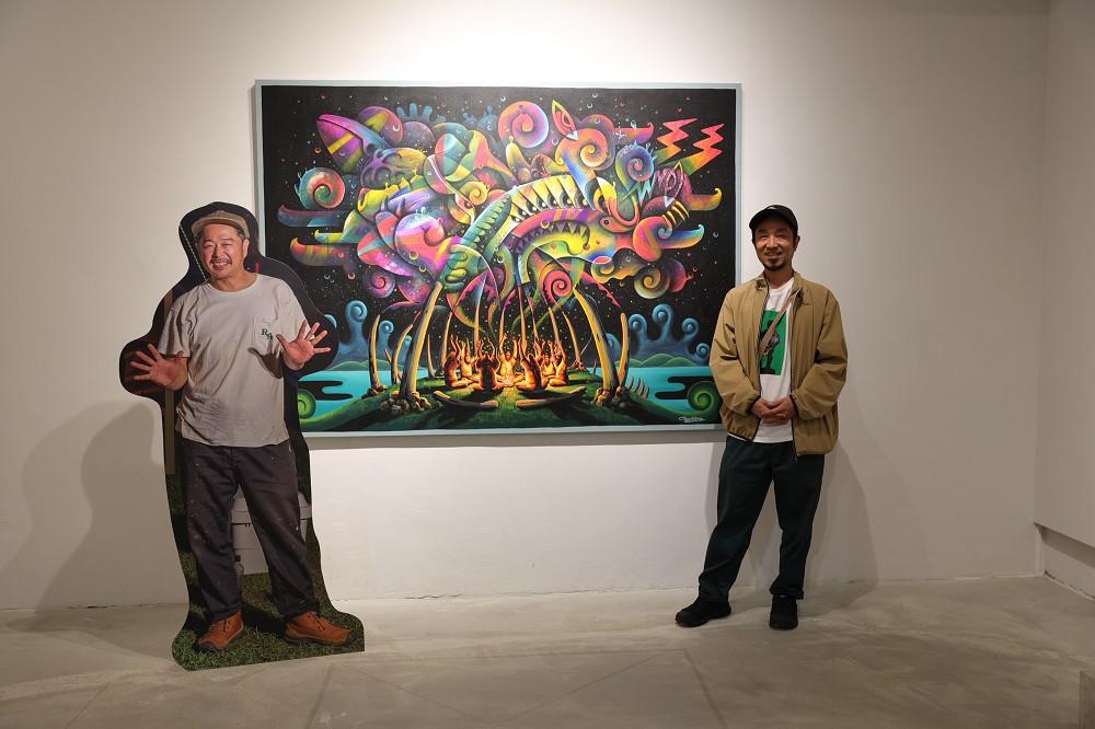 日本畫家雙人組Gravity Free台北開展！《ANIMADELIC 2.0》以日本古老動物信仰為作畫靈感