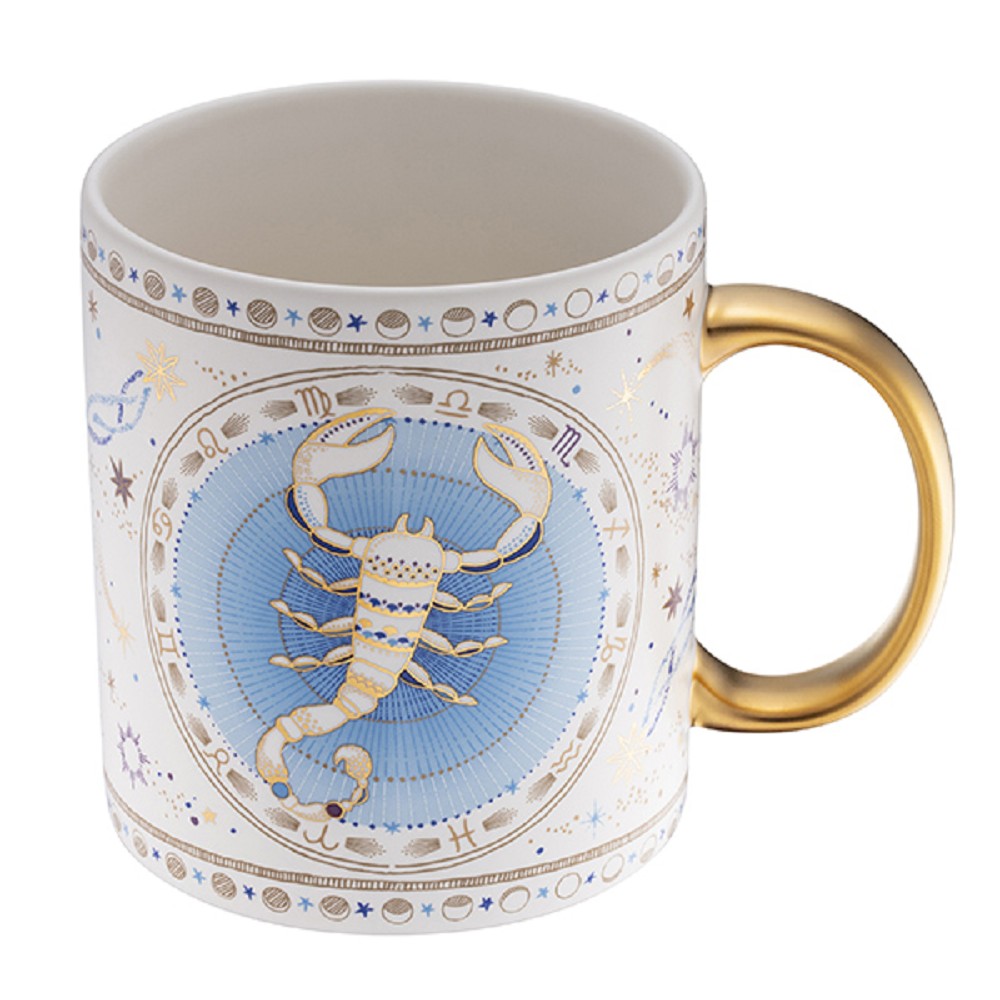 星巴克全新12星座馬克杯！精緻插畫遇上霧白釉色、金把手、燙金禮盒