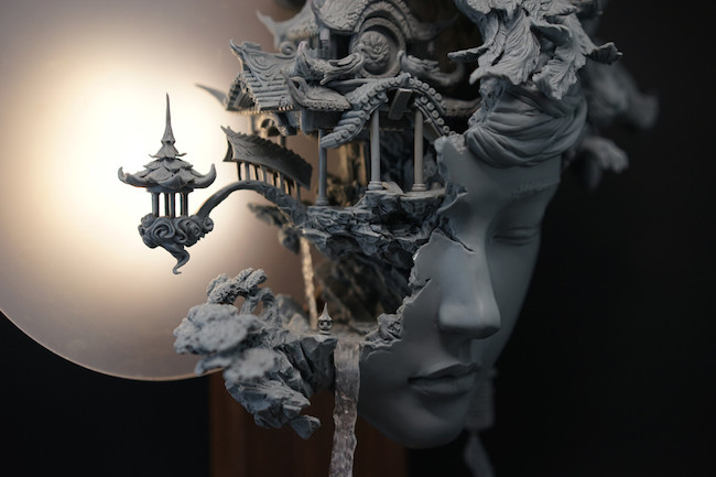 氣勢磅礡的虛幻之作，細膩泥塑嫦娥與桃花女