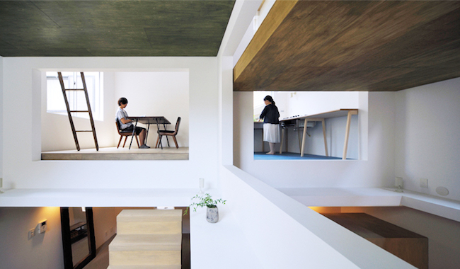 讓每間房都不在同一個水平線上!東京設計夫妻檔挑戰你腦海中的設計住宅!