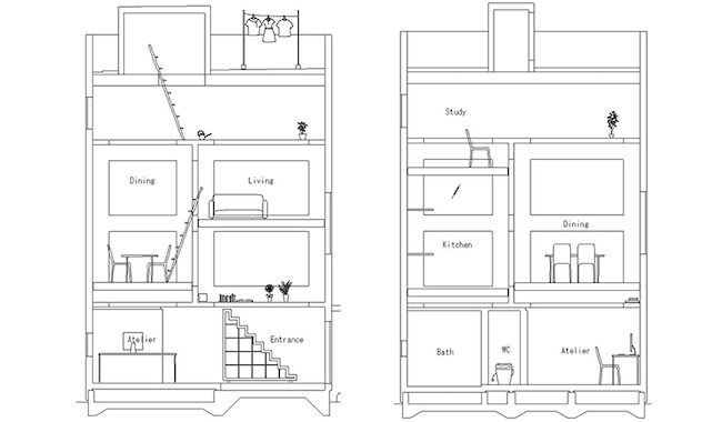 讓每間房都不在同一個水平線上!東京設計夫妻檔挑戰你腦海中的設計住宅!