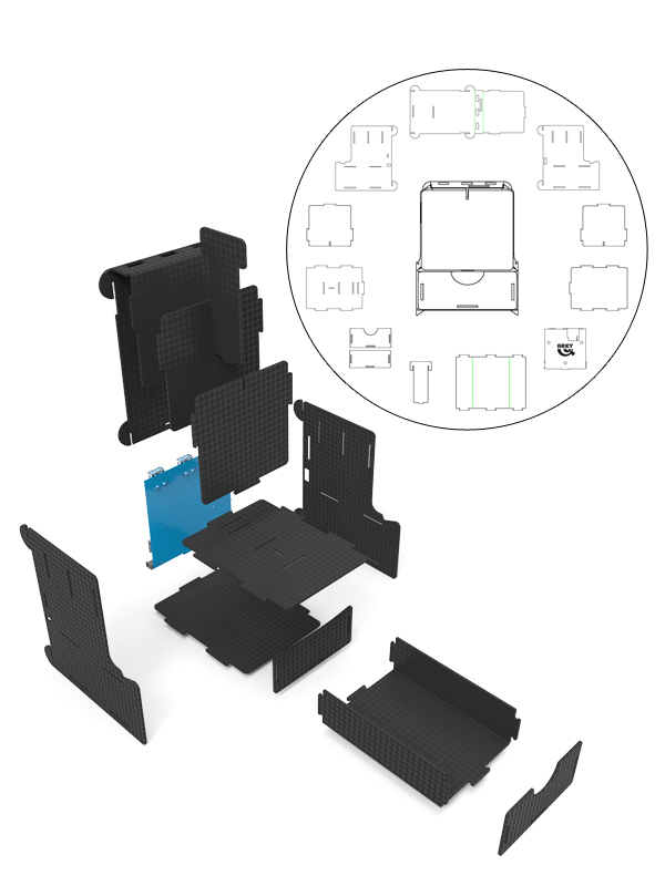 【DIY OK】辦公桌必備！Hub & Box 多功能文具巧拼盒