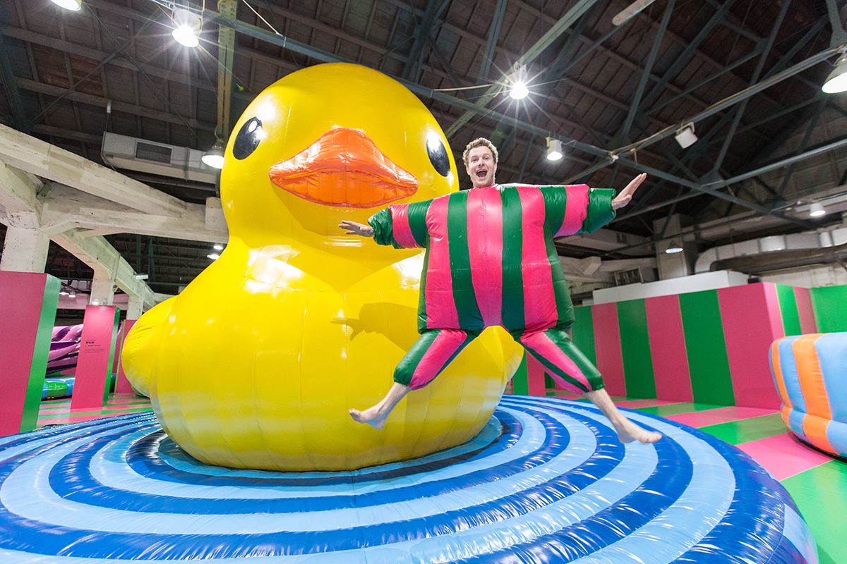 黃色小鴨 回來了 荷蘭藝術家霍夫曼 我把動物fun 大了 療癒動物園 充氣展新作 粉紅鯨 曝光 大人物 93636