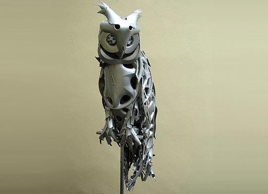 你能相信這都是用輪胎蓋做成的嗎？