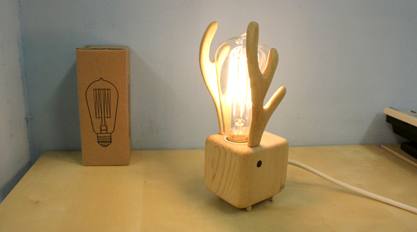 [台灣設計] 暗暗內含光療癒系小麋鹿手工木製燈