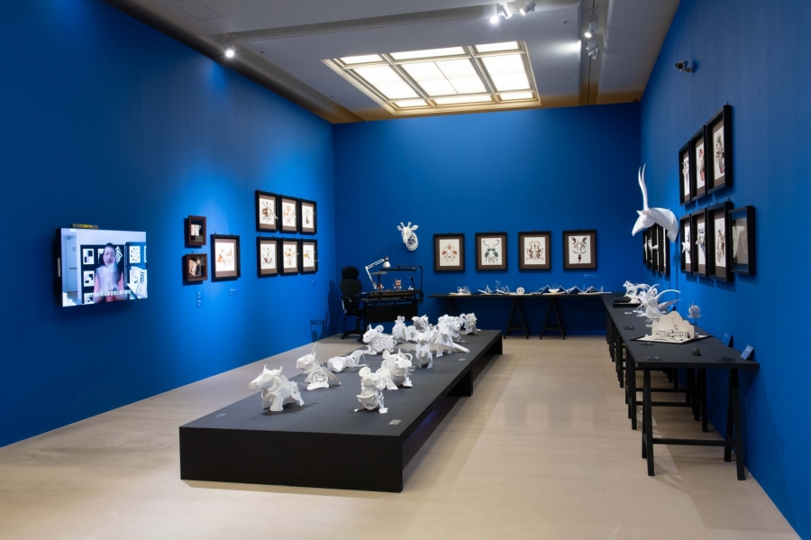 伸縮紙雕塑、翻筋斗紙玩具！奇美博物館《紙上奇蹟 2》逾 200 件作品一展「活」紙藝