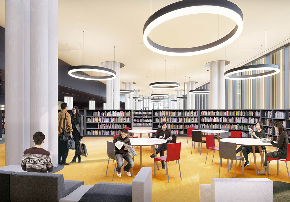 台南市立圖書館新館亮點!老屋窗花格柵、古地圖光影躍上建築外觀