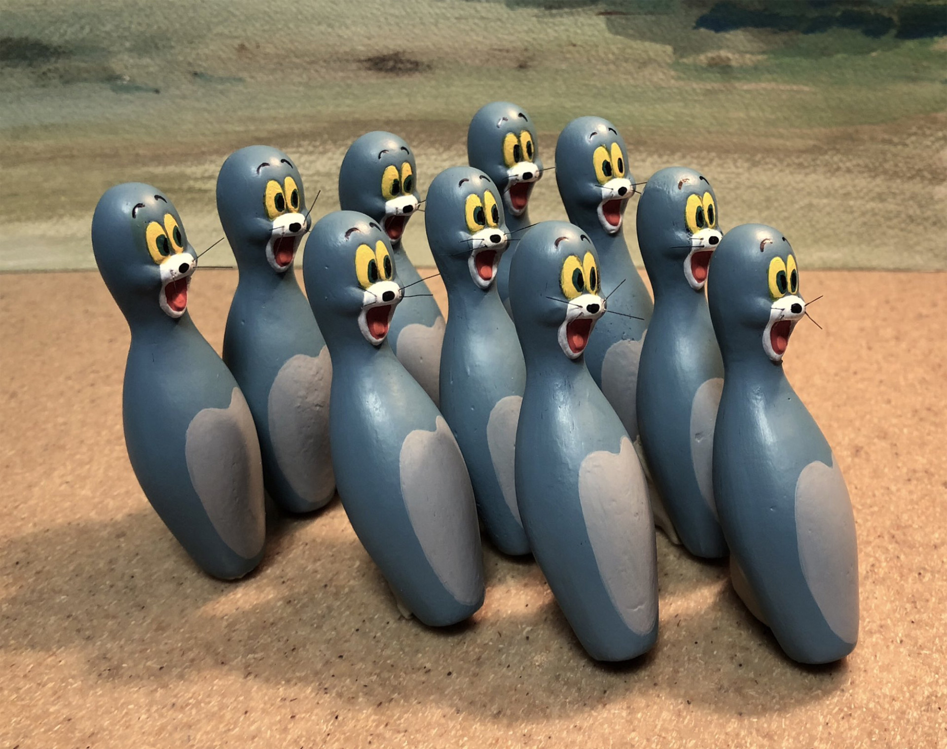 復古卡通迷將會愛不釋手的公仔！藝術家 Taku Inoue 實體化《湯姆貓與傑利鼠》動畫中逗趣窘境