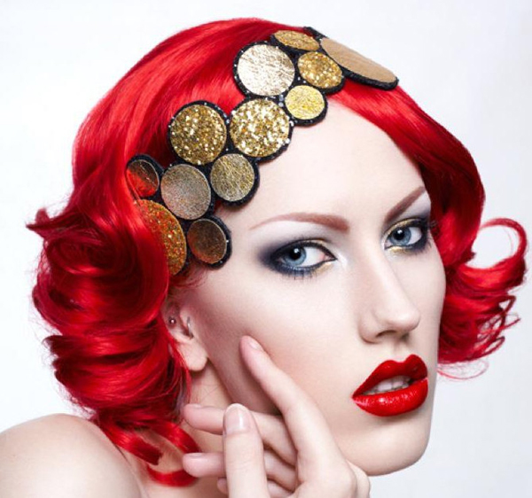 畫龍點睛之效的美麗手工髮飾