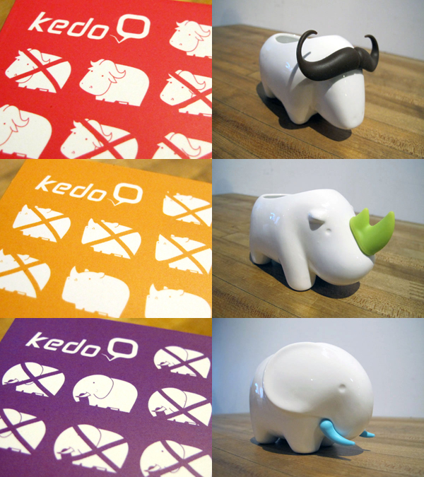 【生活玩物】增添綠意的圓滾滾小動物：Kedo 愛動物花器