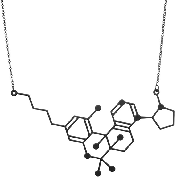 交感神經興奮物的化學分子項鍊