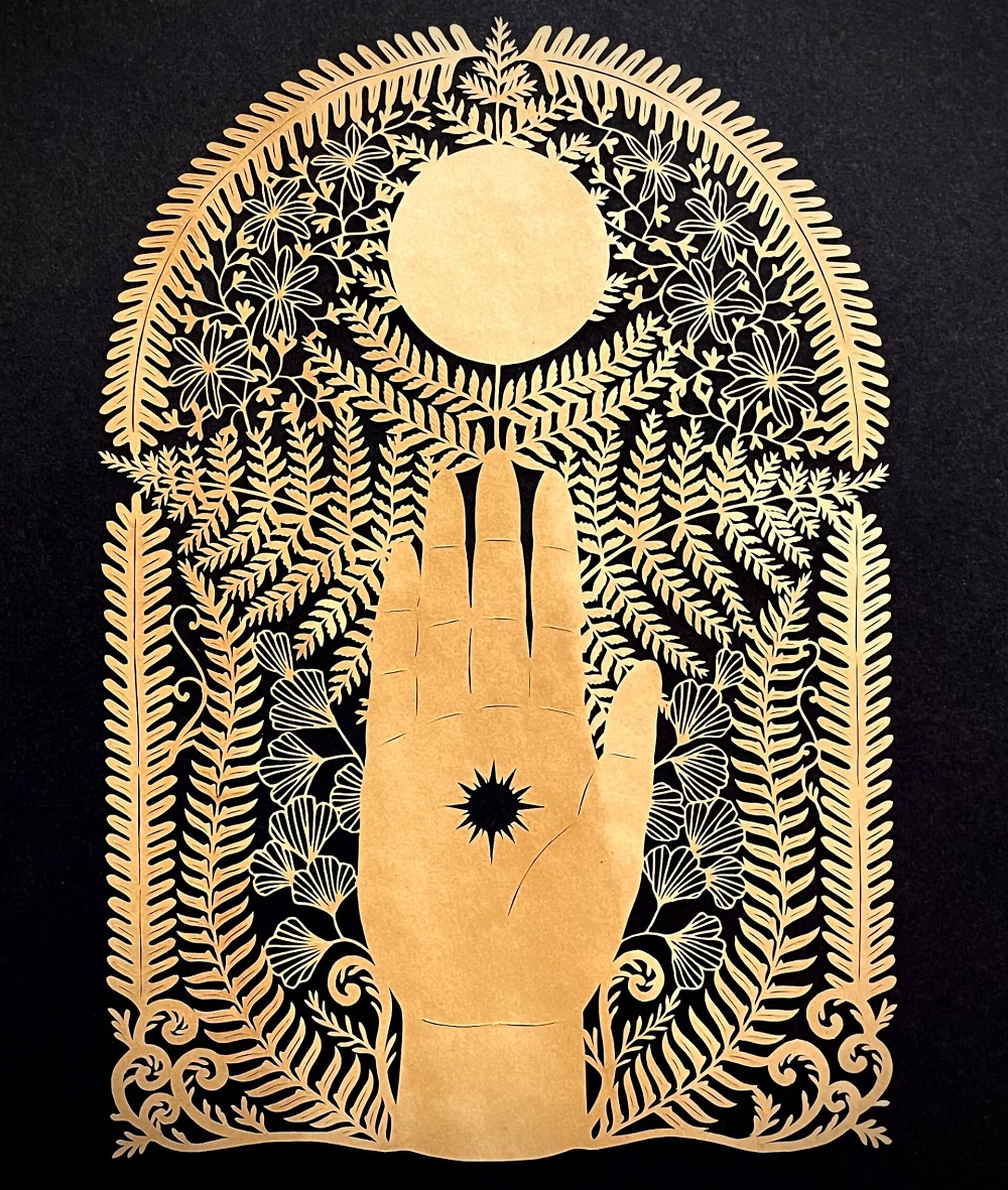 絕美奇幻紙雕!日本剪紙藝術家Kanako Abe巧手下的大自然、人影輪廓創作