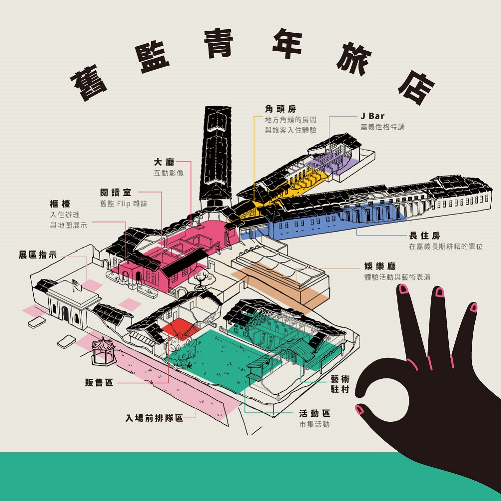 2021台灣設計展「舊監青年旅店」亮點！嘉義監獄化身繽紛角頭房、風格酒吧