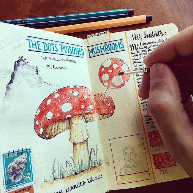 工程師變身手帳達人！西班牙藝術家José Naranja手繪環遊世界的旅行手札