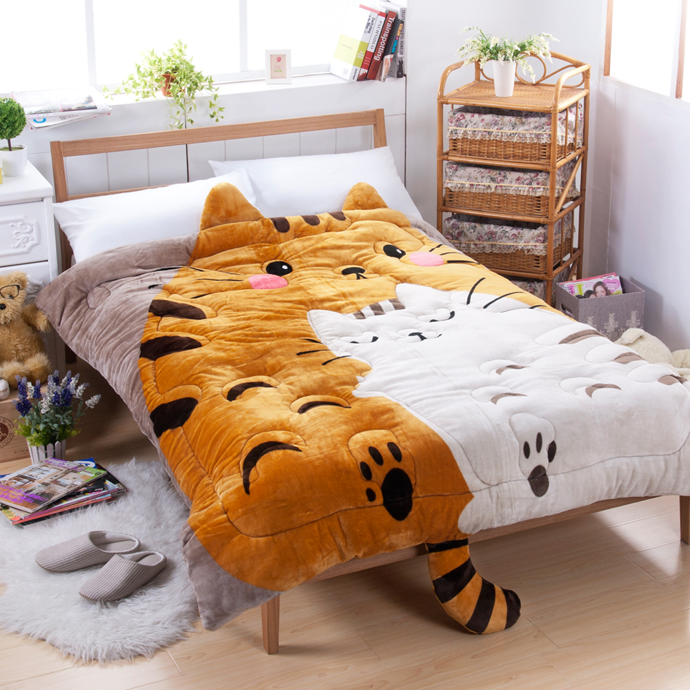 好暖好萌好好睡！Jumendi 大橘貓造型被子