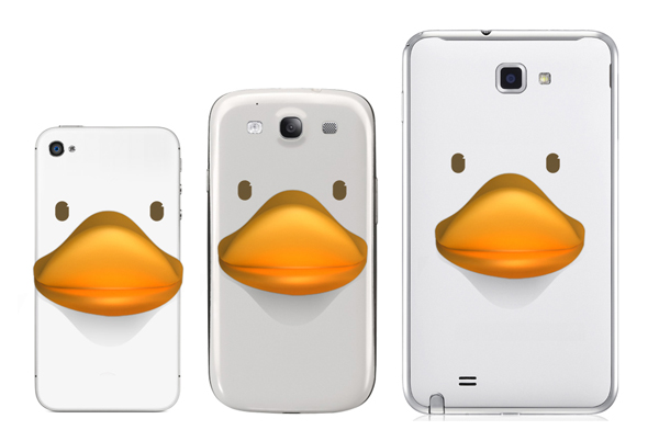 鴨鴨站起來！陪你一起講不停的鴨嘴手機架