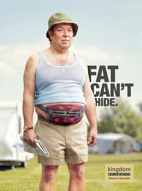 減肥趁現在！肥胖無法遮掩系列廣告