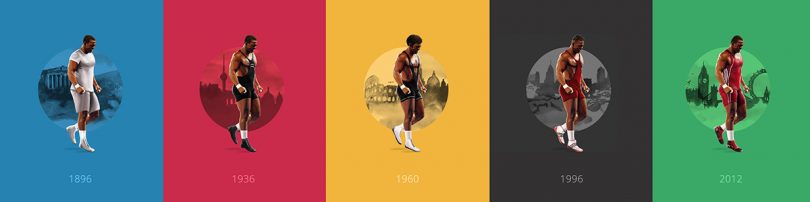 奧運選手服裝史!挪威插畫家讓小威廉絲、閃電波爾特5位金牌選手詮釋歷屆造型