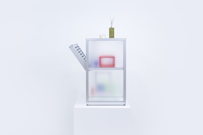 鋁製百葉窗製成的系列傢具「louver」，展現最直接的微妙美感