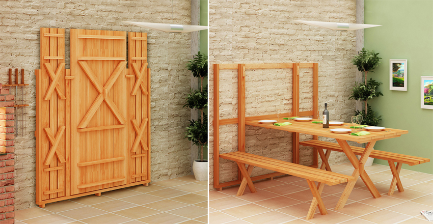 超省空間戶外餐桌組