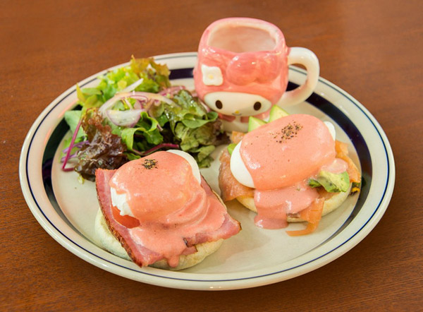 粉嫩嫩色系的美樂蒂咖啡館，可愛中又帶著成熟感