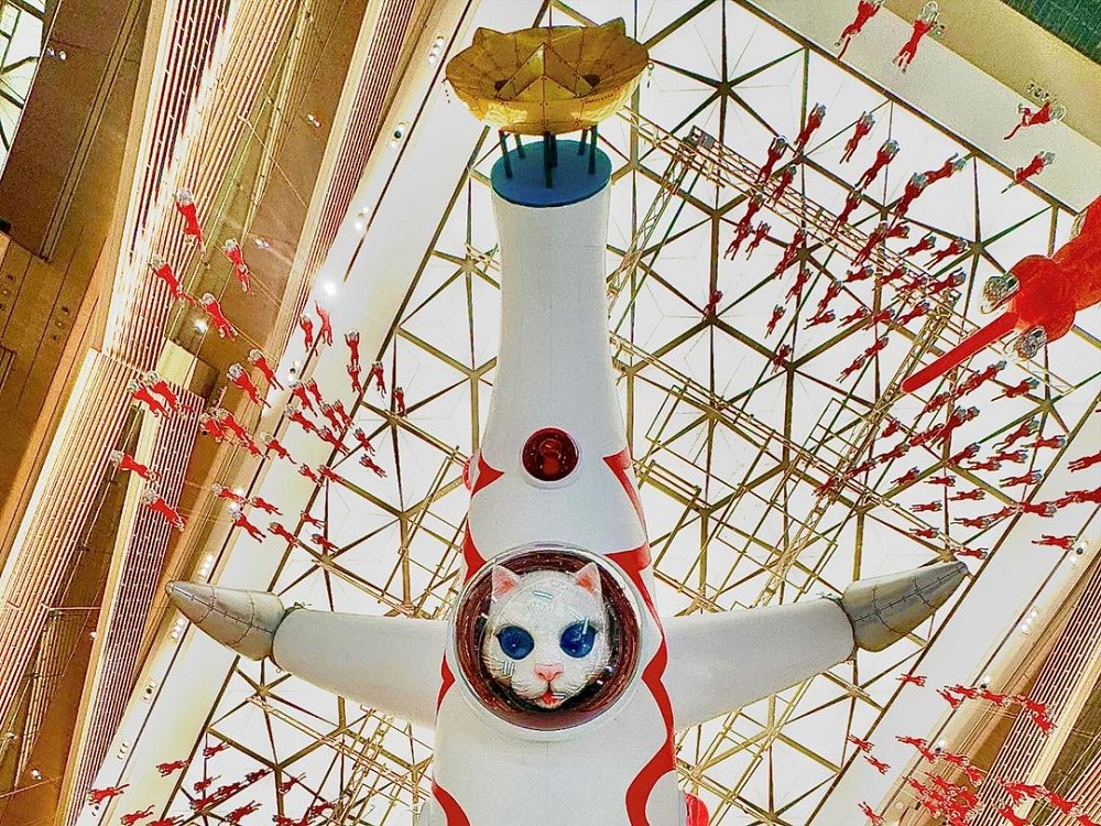 銀座GINZA SIX全新裝置「BIG CAT BANG」!藝術家矢延憲司打造「宇宙貓大爆炸」