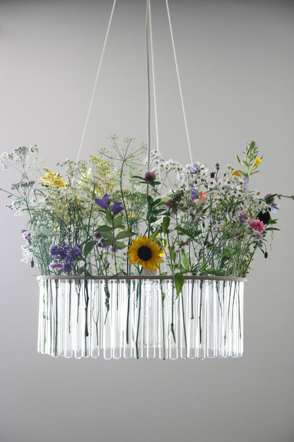 清新迷人試管吊燈，白天夜晚都美麗