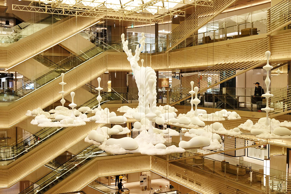 神話庭園亮相東京銀座GINZA SIX!名和晃平打造「變幻之庭」神鹿、漂浮小島奇幻裝置