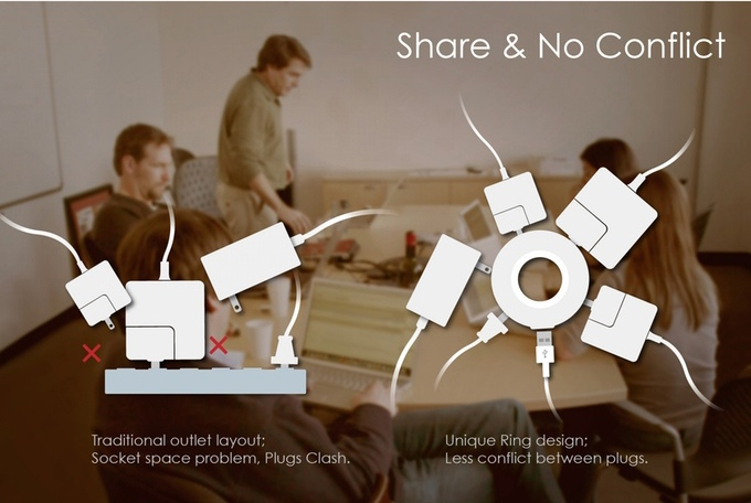 【有.設計uDesign】MOGIC Power Donut&Bagel,圓陣型插座讓插頭不打架!