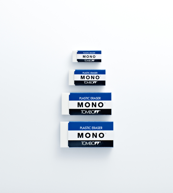 蜻蜓牌橡皮擦巴士行經東京街頭！MONO 橡皮擦 50 週年紀念復刻翻玩經典藍、黑、白包裝意象
