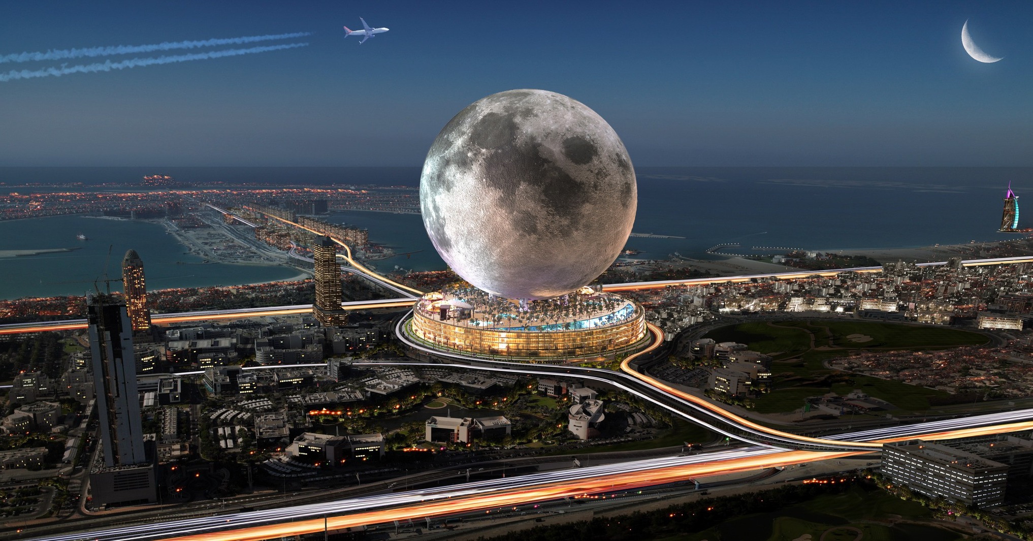 杜拜「月球MOON」球體度假村計畫!巨型建築模擬月球表面、外太空旅行體驗