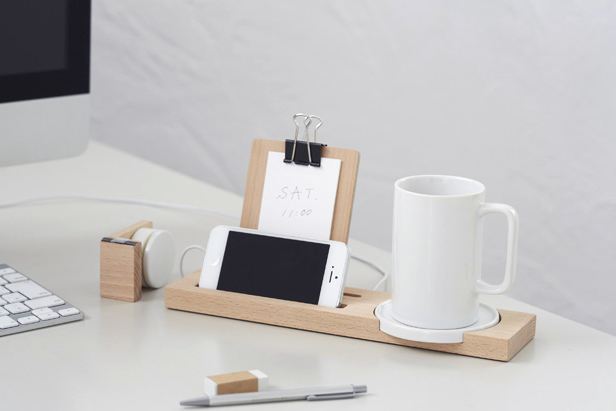 迷人的精準度 辦公桌收納木托盤 mug tray