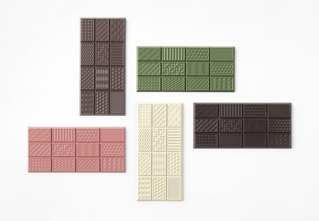 吃一片有材質觸感的巧克力 Nendo Chocolatexture Bar
