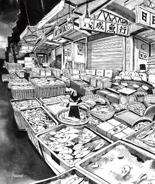 【設計大人物】Nuomi 的插畫旅行地圖---雨都基隆