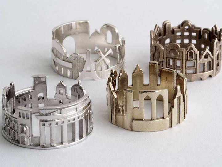 收集你的旅行魔戒，Cityscape - Skyline Statement Ring