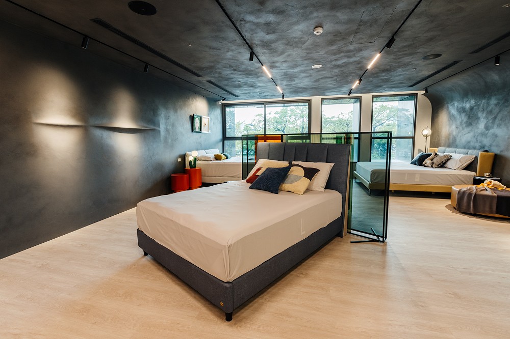 席夢思台中品牌概念館登場！以「美術館」概念打造光與影共振的睡眠情境體驗空間