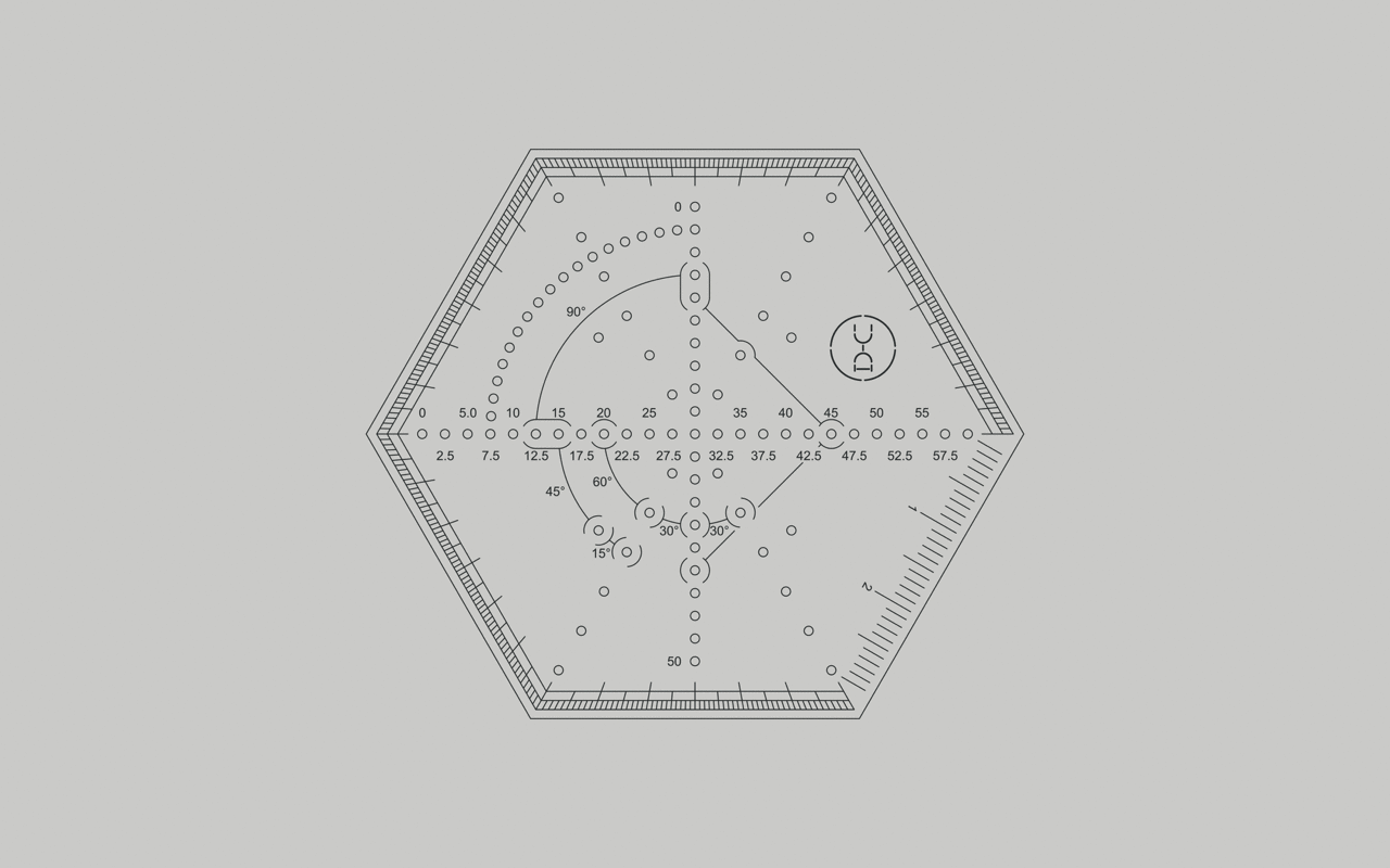 畫出完美設計的繪圖尺！「HEXAGONAL RULER 2.0」設計人必備質感製圖工具
