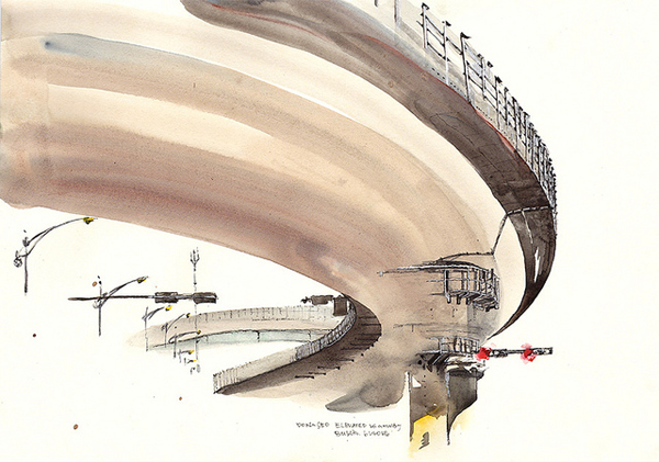 夢境般的建築水彩畫！韓國插畫家Sunga Park繪出巴黎、倫敦等城市建築詩意
