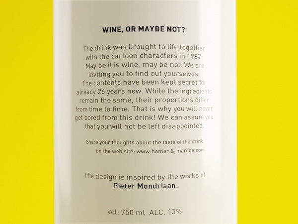 用酒瓶包裝跟大師致敬!搞怪又認真的辛普森家庭紅酒