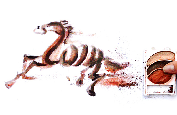 畫個美美妝過新年：化妝品創作藝術