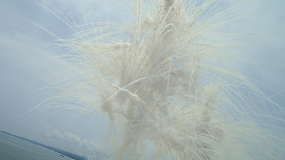 蔡國強全新白日煙火《櫻花滿天的日子》！希望的浪漫櫻花雲綻放日本福島海岸