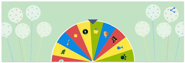 19 歲生日快樂!Google 匯集歷年 19 項驚喜的幸運轉盤