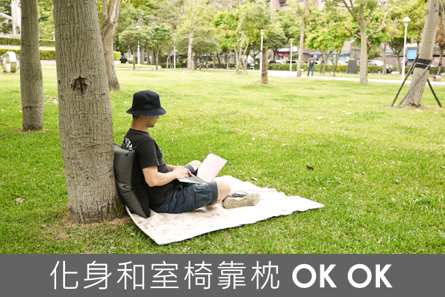 【生活好物】一物多用才是王道！Scrubba 筆電靠枕兩用包