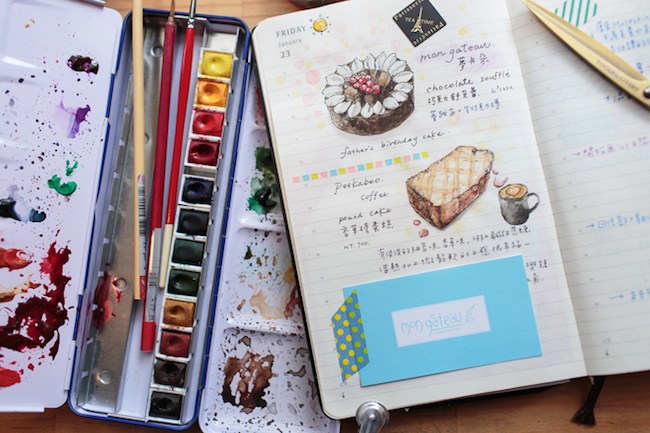【畫。生活painting diary】手繪日記，自己的故事書