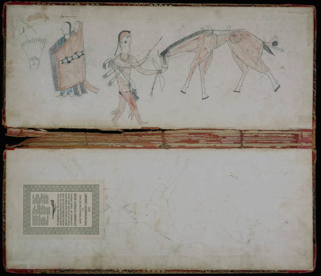 是繪畫也是日記──美紐伯里圖書館百年原住民畫作開放線上使用