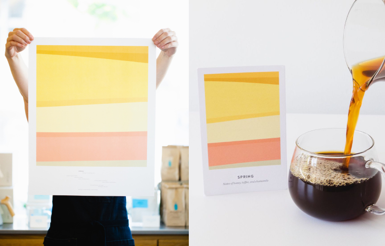 Blue Bottle 首推「季節混搭口味 Seasonal Blend」！腮紅粉、琥珀黃繽紛色彩新包裝一改簡約藍瓶咖啡的想像