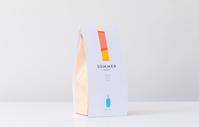 Blue Bottle 首推「季節混搭口味 Seasonal Blend」！腮紅粉、琥珀黃繽紛色彩新包裝一改簡約藍瓶咖啡的想像
