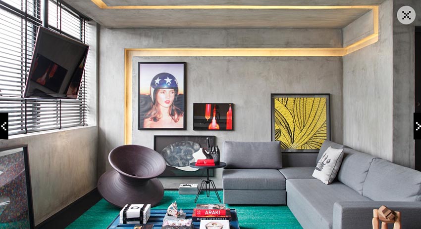 充滿趣味的巴西 25 坪混搭風公寓