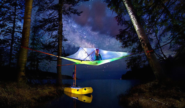 世界首創三元素帳篷，征服陸地、大海、天空的「Tentsile universe」