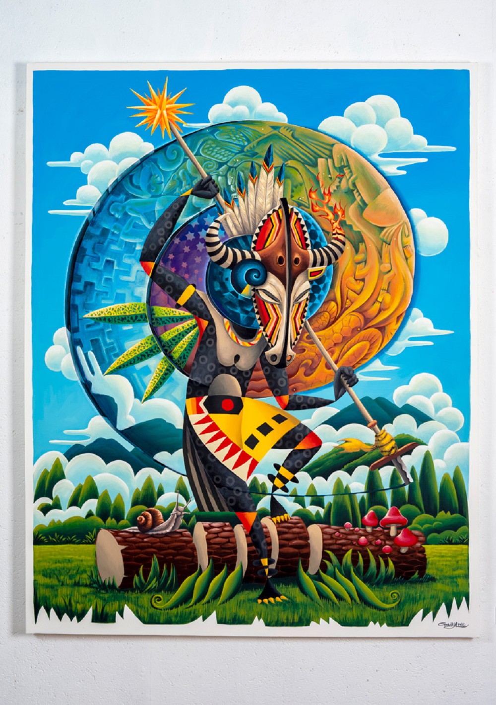 日本畫家雙人組Gravity Free台北開展！《ANIMADELIC 2.0》以日本古老動物信仰為作畫靈感